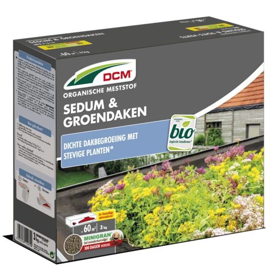DCM Meststof Sedum & Groendaken – 3KG/60m2